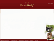 Tablet Screenshot of pardellerhof.com